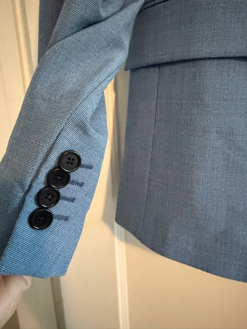 NWT Zara Slim Fit Suit Blazer Blue Size 40 $149
